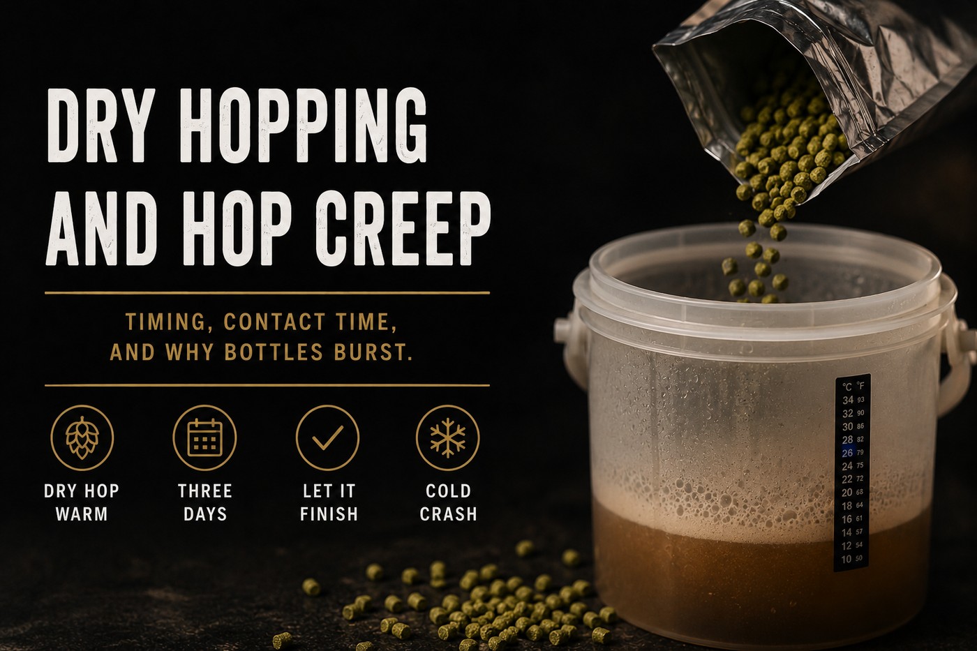 Dry hopping, and how to avoid hop creep