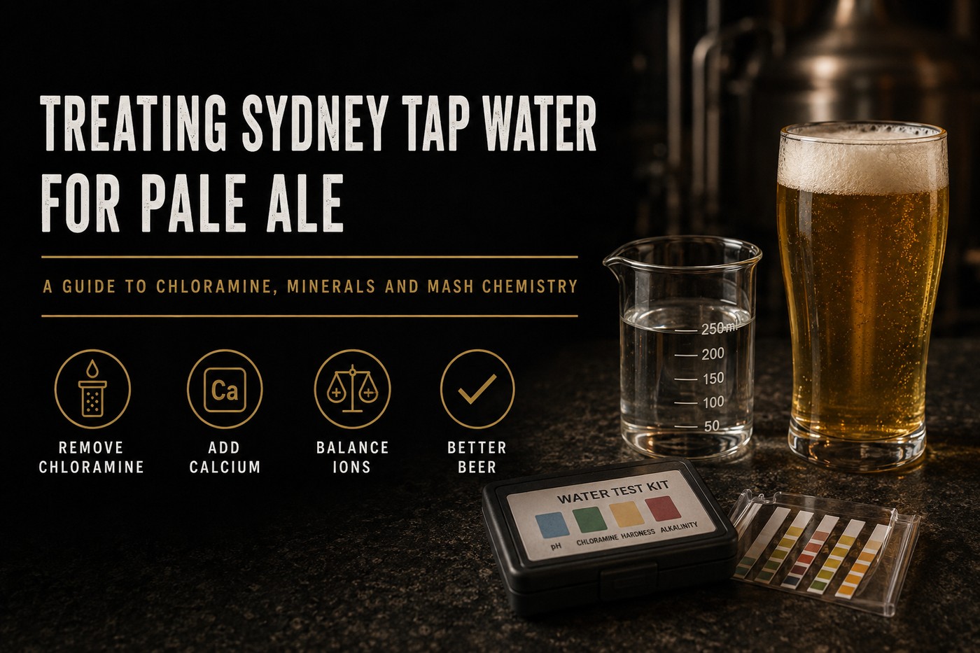 Treating Sydney tap water for pale ale